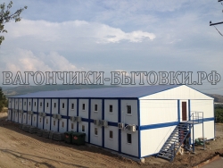 Модульное двухэтажное общежитие на 100-200 человек