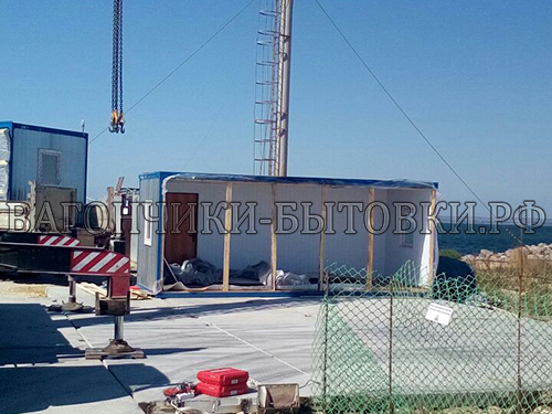 Монтаж модульного здания